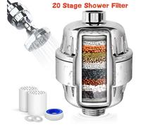 Elemento filtrante de grado 15-20, purificación de agua, purificador de agua para el hogar, juego de filtros de ducha, baño para eliminar cloro Residual 15 Stage Filter