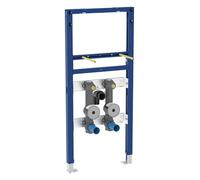 Elemento Geberit Duofix para lavabo, 112 cm, 2 secciones de contador de agua, llave esférica oculta y pieza T de conexión, 111.473.00.2