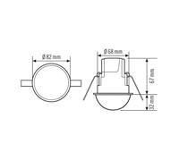 Elemento sensor de movimiento Compact Express de ESYLUX - EP10510755