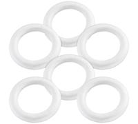 ELEOUTI 12 Moldes de Espuma Bipeltate Blancos para Manualidades Forma Circular, Anillos DIY para Proyectos Escolares y Decoraciones Navideñas