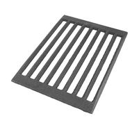 ELEOUTI Rejilla al de Chimenea Fundido Hierro Rectangular Resistente Calor Alta, Plegable y Portátil para Eventos Bbq y Reuniones al Aire Libre