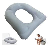 Elevador de asiento de inodoro inflable universal para viaje, cómoda funda portátil para asiento de inodoro para viajes, PVC resistente a desgarros, asientos de inodoro elevados suaves con ventosa