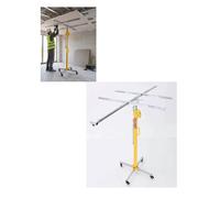 Elevador de panel de yeso, manual y eléctrico de doble uso, elevador de paneles de yeso rodante for paredes y techos, gato resistente con ruedas(4meter/13.12ft)