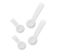 Elevador de Tapa de Inodoro de Silicona Blanco, 2 Pares