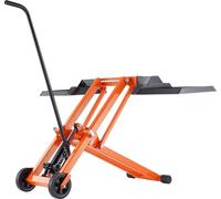 Elevador para cortacéspedes de 227 kg, con gato hidráulico, para cortacéspedes de tractores