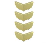 Elevadores de muebles resistentes, patas de hierro ajustables para sofá, cama, mesa, gabinete, kit de elevación que ahorra espacio con base triangular, patas de repuesto para bricolaje, dorado