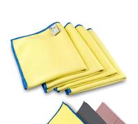 ELEXACLEAN Bayeta Cristales sin Marcas, paño Microfibra (4 Unidades, 40x30 cm, Amarillo) limpiacristales Premium paño Coche para Interior y Exterior