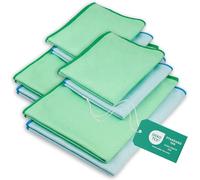 ELEXACLEAN Bayeta Cristales sin Marcas, paño Microfibra (8 Unidades, 60x40 cm y 40x30 cm) Oeko-Tex® Standard 100 - paños limpiacristales