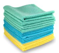 ELEXACLEAN Bayetas Microfibra Coche baño Cocina (12 uds, 30x30cm, Azul Amarillo Verde) paños Multiuso Multicolor para hogar y Coche Cristal Pintura baño Moto