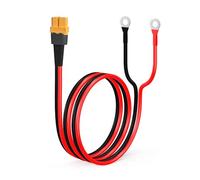 ELFCULB XT60 - Cable de Terminal de Junta tórica, 12AWG XT60 Hembra a Junta tórica con Cable Puro estañado para batería RC, estación de energía Solar portátil y Panel Solar (0,6m)