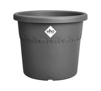 Elho Algarve Cilindro Ruedas 58cm - Macetero Grande Exterior - Jardineras - 100% Plástico Reciclado - Negro/Anthracite