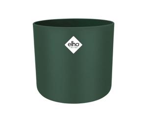 Elho B.for Soft Round 14 - Macetero por Interior - 100% Plástico Reciclado - Ø 13.8 x H 12.5 cm - Verde/Leaf Green