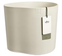 Elho Eden 35 - Maceteros Decorativos - Interior & Exterior - 100% Plástico Reciclado - Ø 32.6 x H 32.0 cm - Linen White