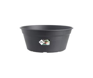 Elho Green Basics Bowl 27 - Macetero por Exterior - Ø 27.0 x H 11.4 cm - Negro/Living Black