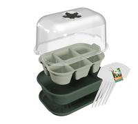 Elho Green Basics Grow Your Own Set - Set Propagador para Plantas - Bandeja para Semilleros - Plástico 100% Reciclado - Verde/Leaf Green