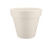 Elho Pure Round 60 - Macetero por Interior y Exterior - Ø 59.0 x H 53.6 cm - Blanco/Linen White