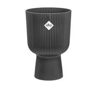 Elho Vibes Fold Coupe 30 - Macetero por Interior - 100% Plástico Reciclado - Ø 29.5 x H 44.7 cm - Negro/Anthracite