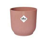 Elho Vibes Fold Round 40 - Macetero por Interior - 100% Plástico Reciclado - Ø 39 x H 36.2 - Rosado/Delicate Pink