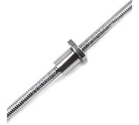ELILANEY SFK0801 Tornillo de bola Rosca izquierda 8 mm de diámetro 1 mm Plomo Sin extremo Mecanizado C7 Grado Miniatura 0801 Varilla de tornillo de movimiento lineal viaje por etapas(200mm 7.87" long)
