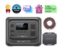 Elite 300+Charger 1 - Elite 300 + Charger 1 + Cables de entrada de CC | 2.400 W, 3.014,4 Wh | Cargador de Alternador de 560 W