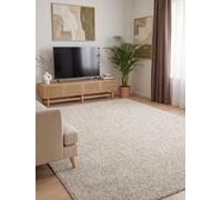 ELLE Decoration Rocco - Alfombra de Tejido Plano, Lavable a máquina, Aspecto de Lana, Duradera y sostenible, Moderna, Aspecto Skandi para salón, Comedor, Dormitorio, Pasillo, Color Crema, Multicolor,