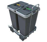 Elletipi Ecofil - Papelera integrada, dividida, 16 l PF01 34C2