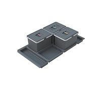 Elletipi Metropolis - Cubo de Basura, Color Gris, Mediano