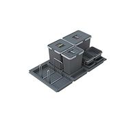 ELLETIPI Metropolis ptc28 09050 3 F C10 PPV Papelera Reciclaje de cajón, Gris, 81 x 46 x 28 cm