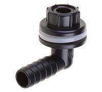 Elnwnnkc Adaptador de codo de agua para tanque de agua, conectores rápidos para barriles de lluvia, bañeras, piscinas, accesorios de tubería de agua