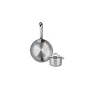 ELO 9692250 Elo Profi - Juego de utensilios de cocina (2 piezas, 24 cm y 1 olla de 12 cm, acero inoxidable, inducción)