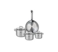 ELO 9693750 Elo Profi - Juego de utensilios de cocina (4 piezas, 24 cm y 3 ollas de 12, 14 y 16 cm, acero inoxidable, inducción)