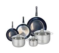 ELO 9745750 Elo Prima Brillant, acero inoxidable, inducción - Juego de 3 sartenes de cocina (20, 24 y 32 cm, 3 ollas de 14, 20 y 24 cm)