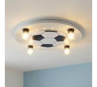 Elobra Plafón Fútbol, 4 luces, plata-blanco