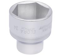 Elora 1/2"D 34Mm Enchufe Hexagonal Cromado Longitud Estándar 15323