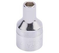 Elora Enchufe Hexagonal 1/2"D 7Mm Cromo Longitud Estándar Métrica 15296