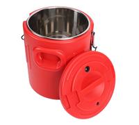 Elprico Contenedor de Alimentos Aislado de 20 litros, Dispensador de Bebidas Térmicas de Acero Inoxidable con Hebillas de Bloqueo para Bebidas Frías y Calientes, Catering, Restaurante, Hogar