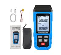 Elprico Termómetro Termopar Digital, Medidor de Temperatura Tipo K J de 4 Canales, Registrador de Datos con Almacenamiento Bluetooth USB 5999, para Uso Industrial (SK-8306A Monocanal)