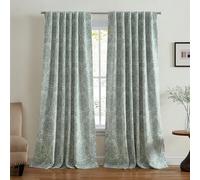 Elrene Home Fashions Giovanni - Panel de Cortina para Ventana con Forro Opaco, Estampado de medallón, 52 x 84 Pulgadas, Color Salvia