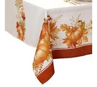 Elrene Home Fashions - Mantel Rectangular de otoño con diseño de Calabaza, 60 x 84 Pulgadas, Multicolor