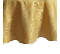 Elrene Home Fashions Poinsettia Elegance Jacquard Holiday Mantel Ovalado, 152,4 x 213,4 cm, Color Dorado