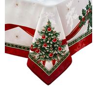 Elrene Home Fashions Villeroy & Boch Toy's Delight - Mantel de Tela navideña, decoración de Mesa navideña, 60 x 102 Pulgadas, Rectangular