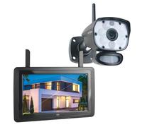Elro Kit cámaras de vigilancia CZ60RIPS 1080P Visión nocturna color Pantalla 9" y aplicación