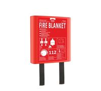 ELRO FB1212H Manta ignífuga 1,2 m x 1,2 m | Cocina, Oficina, BBQ, Camping, Seguridad de Emergencia | Cumple EN1869 | Caja rígida | Fibra de Vidrio