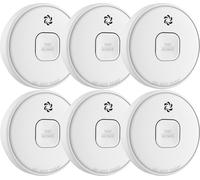 Elro FS201061, Sensor óptico, Inalámbrico, Blanco, 85 dB, Funciona con batería, 10 años