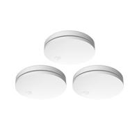 ELRO FS4610 | Set de 3 Detectores de Humo | Kit de Montaje Magnético | Batería de 10 Años | Conforme a la Norma Europea EN14604 | Blanco | Set de 3 Unidades