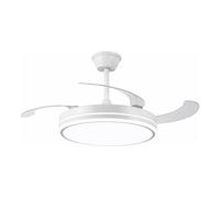 Els Banys - Ventilador de Techo LED con Aspas Plegables - Ø50 cm Cerrado / Ø122 cm Abierto - Motor DC 72W Silencioso - 6 Velocidades - Luz CCT Regulable - Mando a Distancia