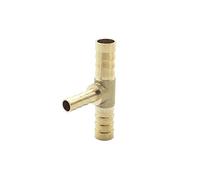 ELSAIL 4mm 5mm 6mm 8mm 10mm 12mm 14mm 16mm Tipo T Espiga for Manguera Reductora Tubo de púas de latón Adaptador de Conector acoplador Reductor (Size : 16-10-16mm OD)