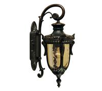 Elstead Aplique de exterior Philadelphia, 52 cm, bronce/ámbar, IP43