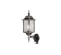 Elstead Aplique de exterior Wexford, con sensor, negro/plata, IP44