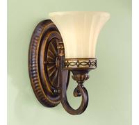 Elstead Aplique de pared Drawing Room, 1 luz, marrón/crema